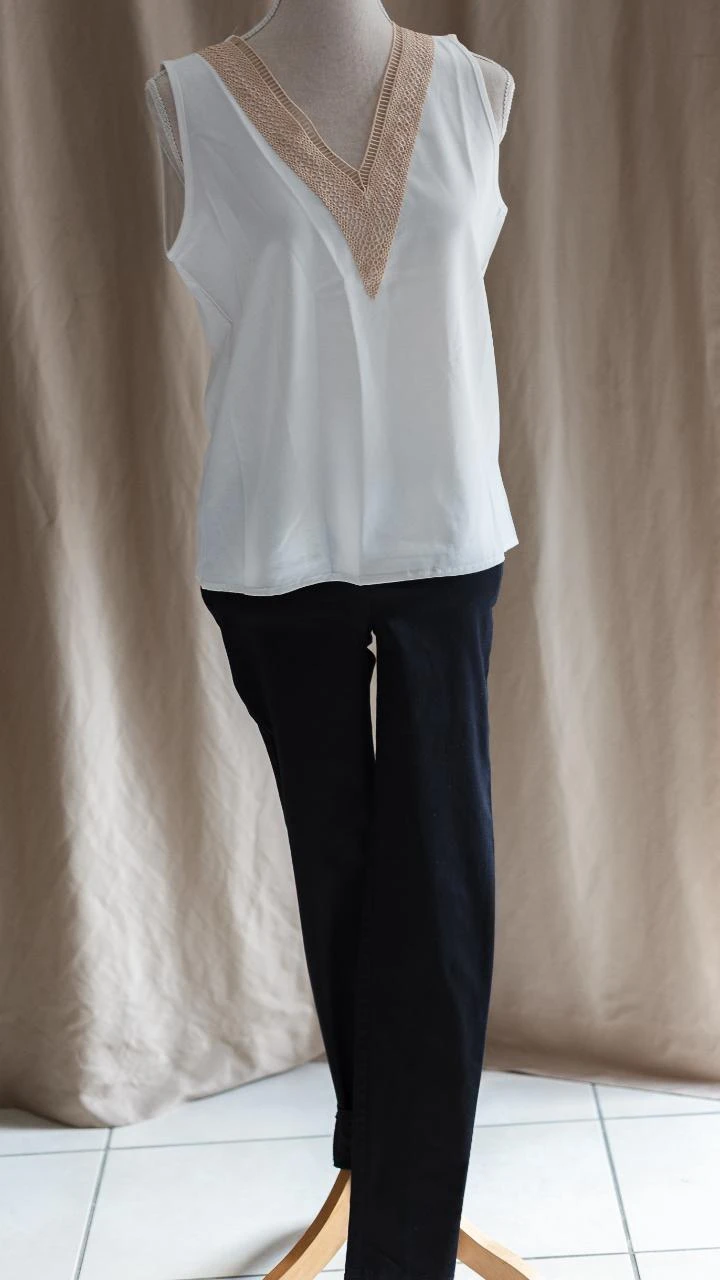Pantalon cigarette femme PROMOD - Noir - Taille 38 - Neuf sans étiquette